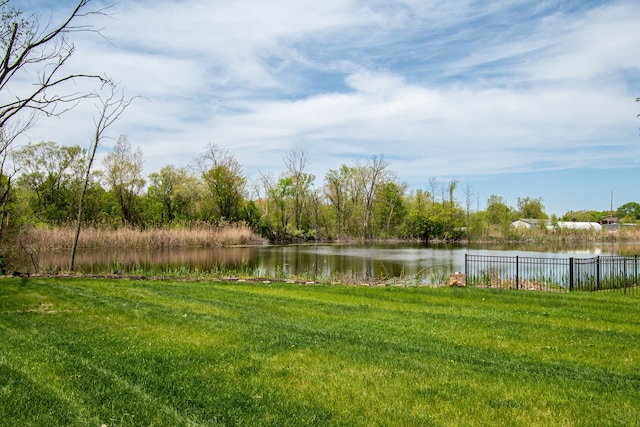12474 Clinton River Rd, Sterling Heights, MI 48313 - view of yard featuring a water view