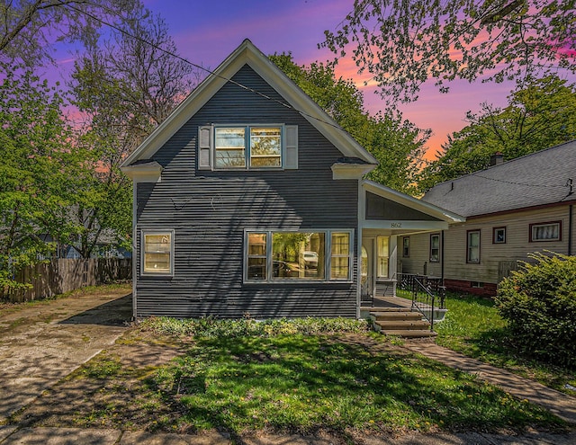 view of rear view of house