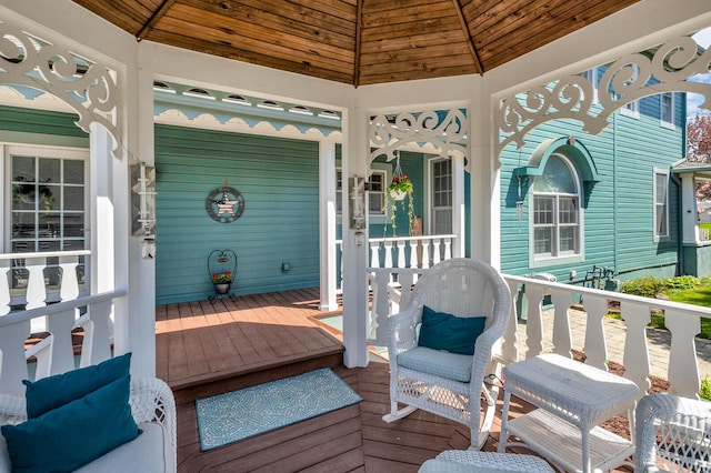 37 N Monroe St, Coldwater, MI 49036 - deck featuring a gazebo