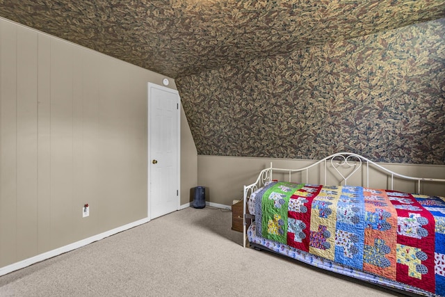 9875 Rountree Rd, Hanover, MI 49241 - carpeted bedroom featuring baseboards and wallpapered walls