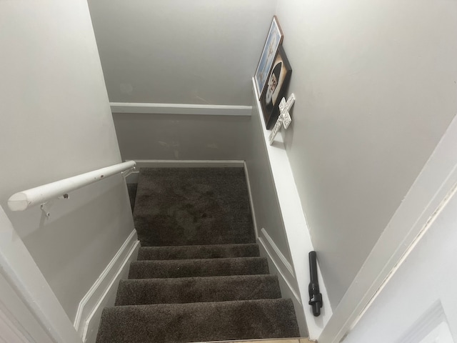 17540 Edward Cir, Clinton Township, MI 48038 - stairs featuring carpet flooring