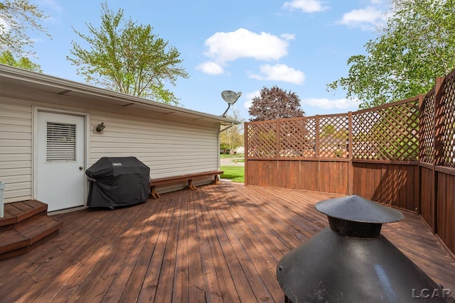 1402 Westhaven Blvd, Tecumseh, MI 49286 - deck with area for grilling