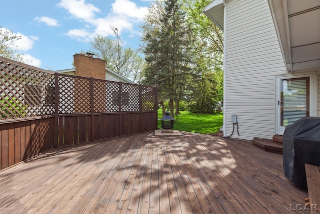 1402 Westhaven Blvd, Tecumseh, MI 49286 - deck featuring a grill