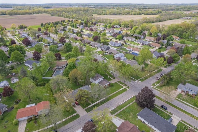 1402 Westhaven Blvd, Tecumseh, MI 49286 - aerial view of property and surrounding area featuring nearby suburban area