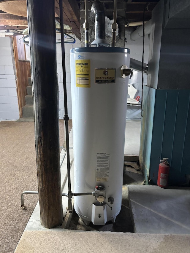 utilities featuring water heater