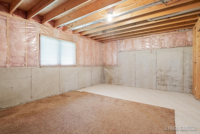 view of basement