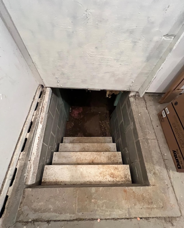 view of staircase