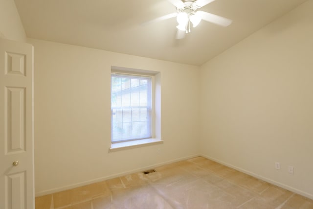 22876 Woodcreek Dr, Taylor, MI 48180 - empty room with baseboards, light carpet, and ceiling fan