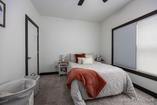 506 Fairview Ave NE, Grand Rapids, MI 49503 - carpeted bedroom featuring ceiling fan and baseboards