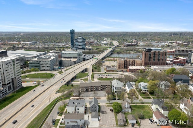 506 Fairview Ave NE, Grand Rapids, MI 49503 - aerial view featuring a water view and a view of city