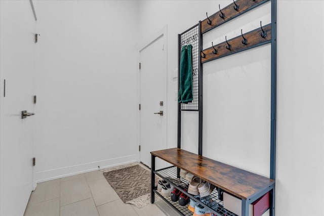 2809 Brush St, Detroit, MI 48201 - mudroom featuring baseboards and light tile patterned floors