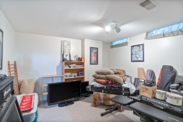 interior space featuring visible vents