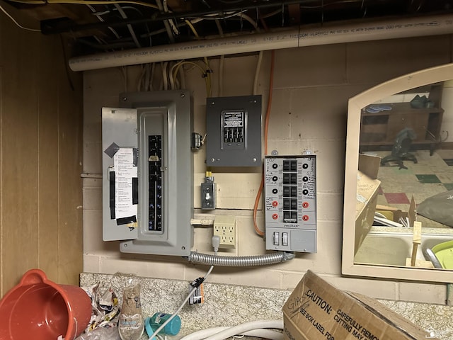 utility room featuring electric panel