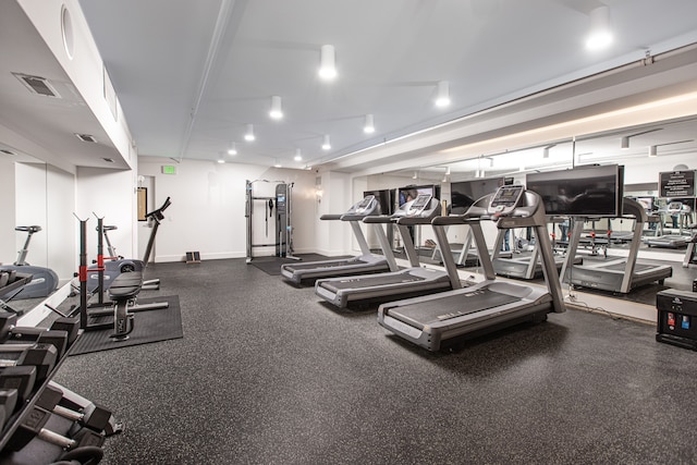 533 E Harrison Ave Unit 12, Royal Oak, MI 48067 - exercise room featuring baseboards
