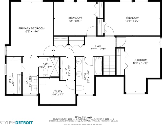 22641 N Nottingham Dr, Beverly Hills, MI 48025 - plan