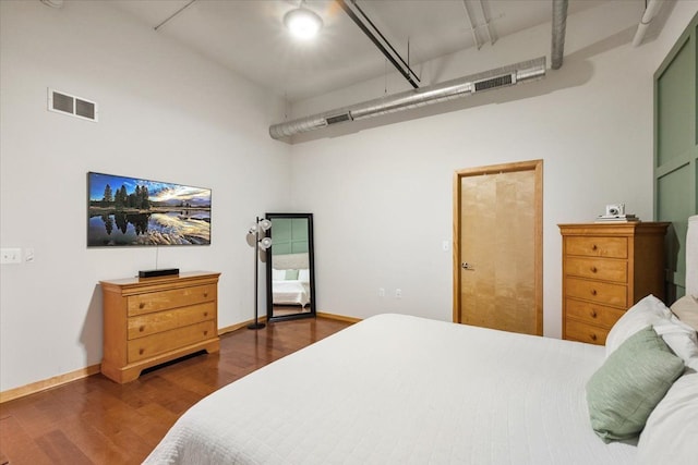 444 W Willis St Unit 204, Detroit, MI 48201 - bedroom featuring wood finished floors and baseboards