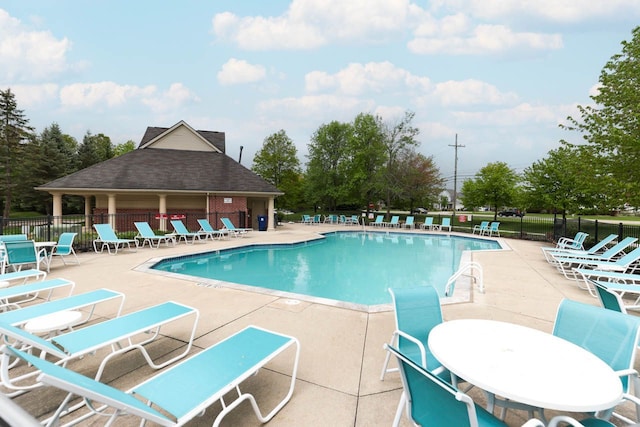47951 Cardiff Ave Unit 118, Canton, MI 48188 - community pool featuring fence and a patio