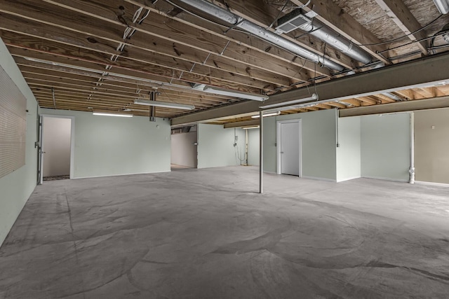 view of basement