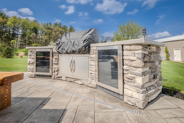 view of outbuilding with area for grilling