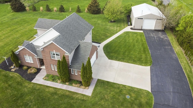 drone / aerial view