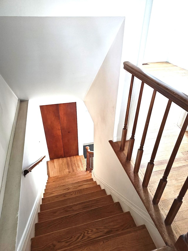 view of stairway