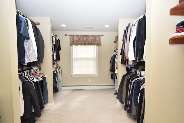 5100 Kings Gate Way, Bloomfield Hills, MI 48302 - walk in closet featuring baseboard heating and carpet floors