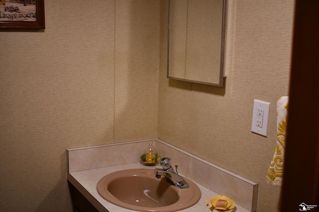 bathroom featuring vanity