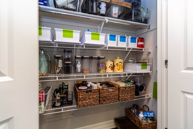 view of pantry