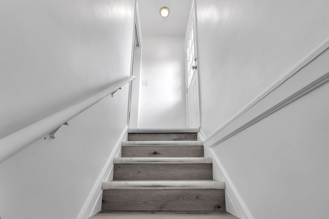 view of stairway