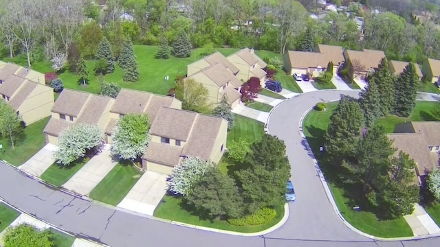 drone / aerial view featuring a residential view