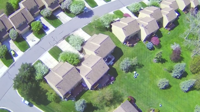 drone / aerial view featuring a residential view