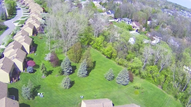 aerial view featuring a residential view