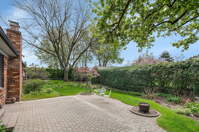 view of patio / terrace with a fenced backyard
