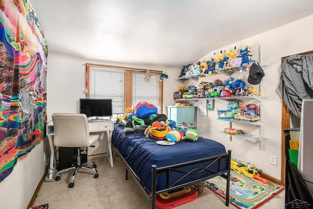 4895 Sycamore Rd, Newport, MI 48166 - bedroom featuring carpet, baseboards, and a desk
