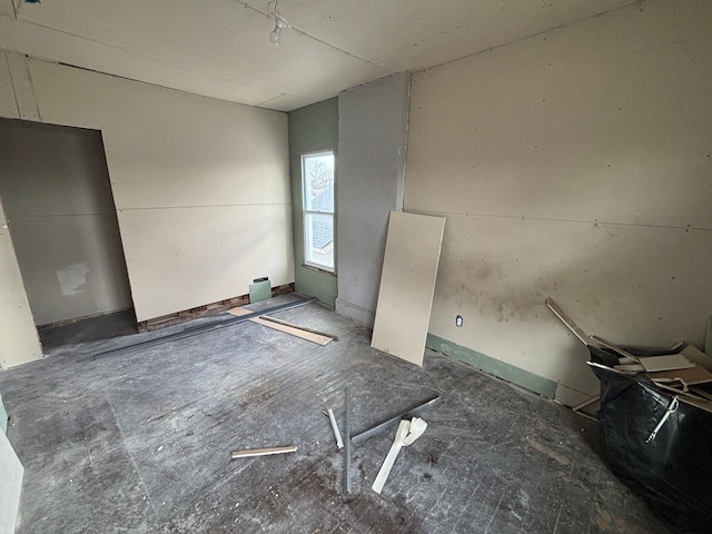 view of spare room