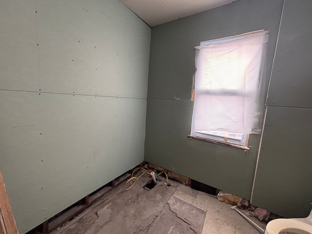 view of spare room