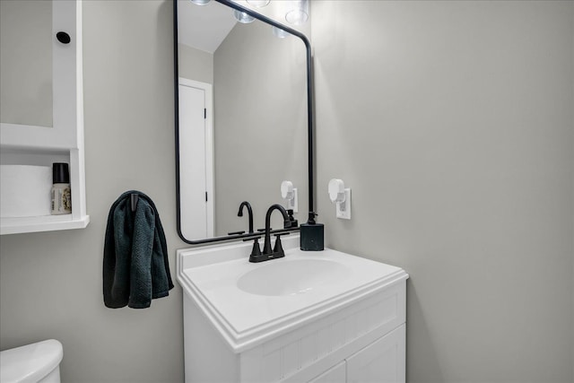 863 Calpernia, Wixom, MI 48393 - half bathroom with toilet and vanity