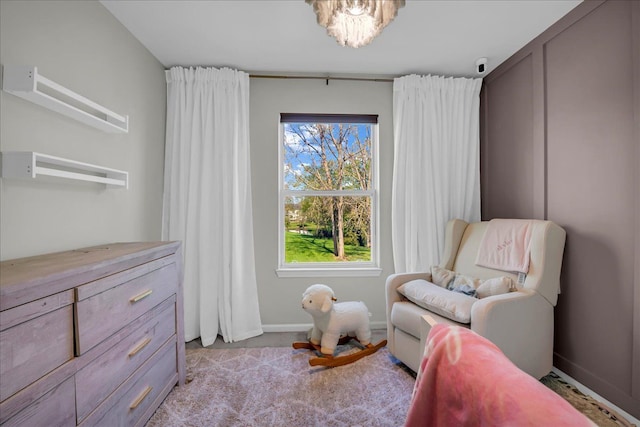 863 Calpernia, Wixom, MI 48393 - living area with light colored carpet and baseboards