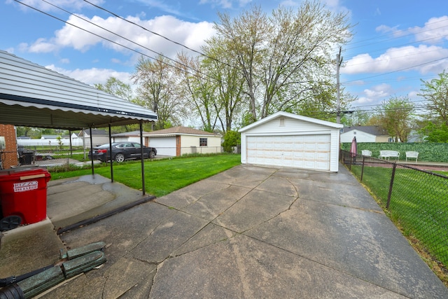 23022 Lexington Ave, Eastpointe, MI 48021 - detached garage featuring fence
