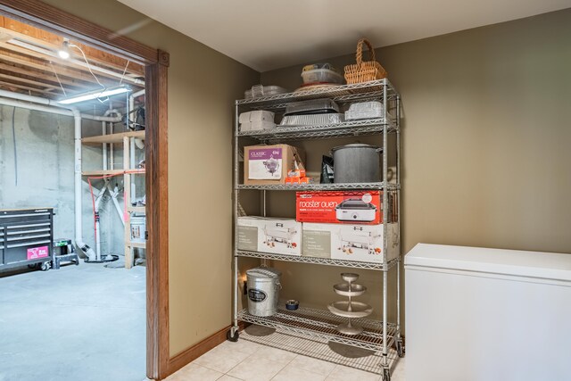 view of storage room