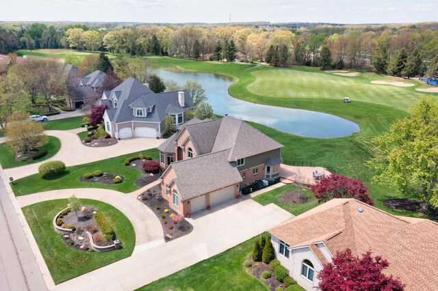 bird's eye view of a nearby body of water