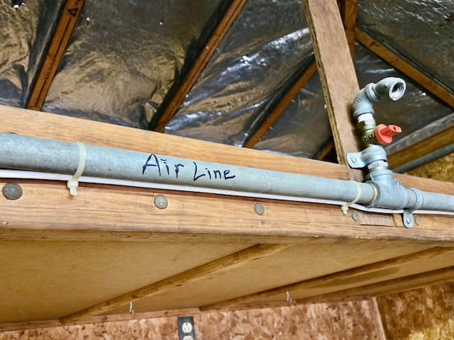 view of attic