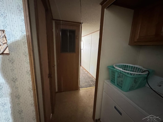 interior space with washer / dryer