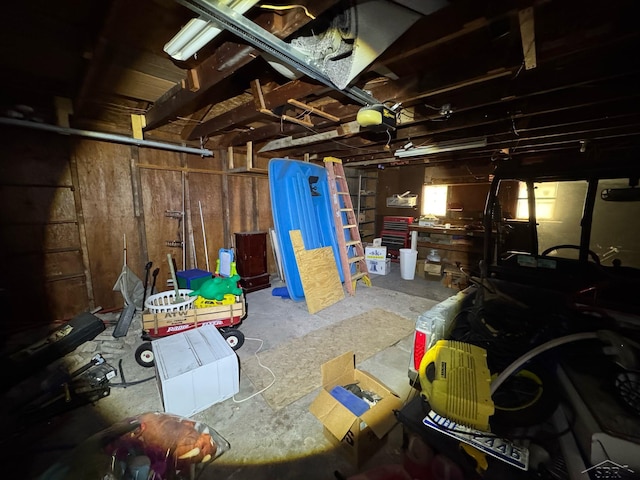view of basement