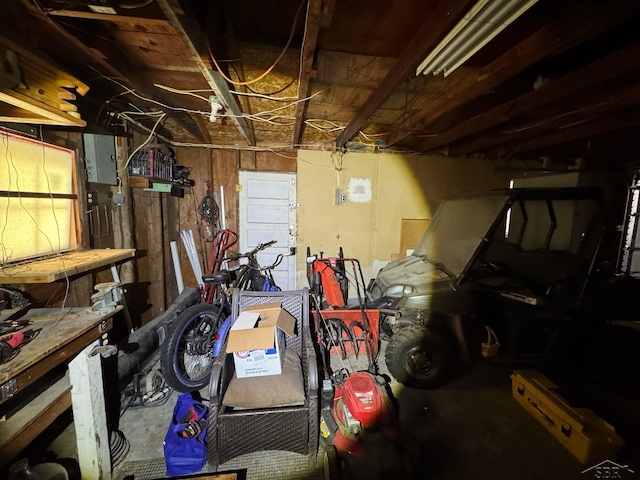 storage area featuring a garage