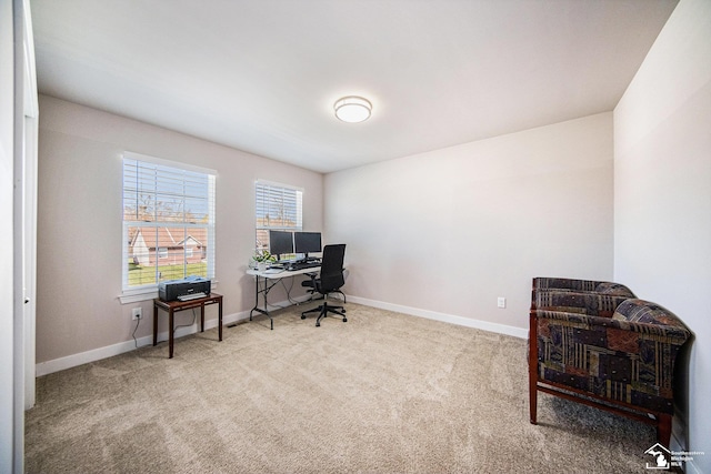 809 Sarah Ln, Milan, MI 48160 - carpeted office space featuring baseboards