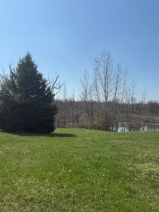 view of yard featuring a water view