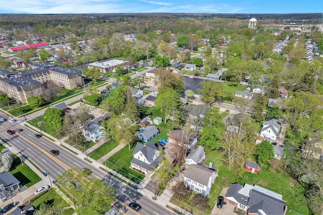 aerial view of property and surrounding area