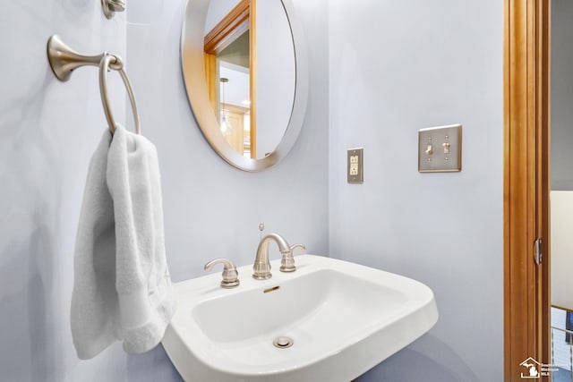 bathroom with a sink