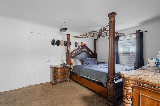 bedroom with carpet floors